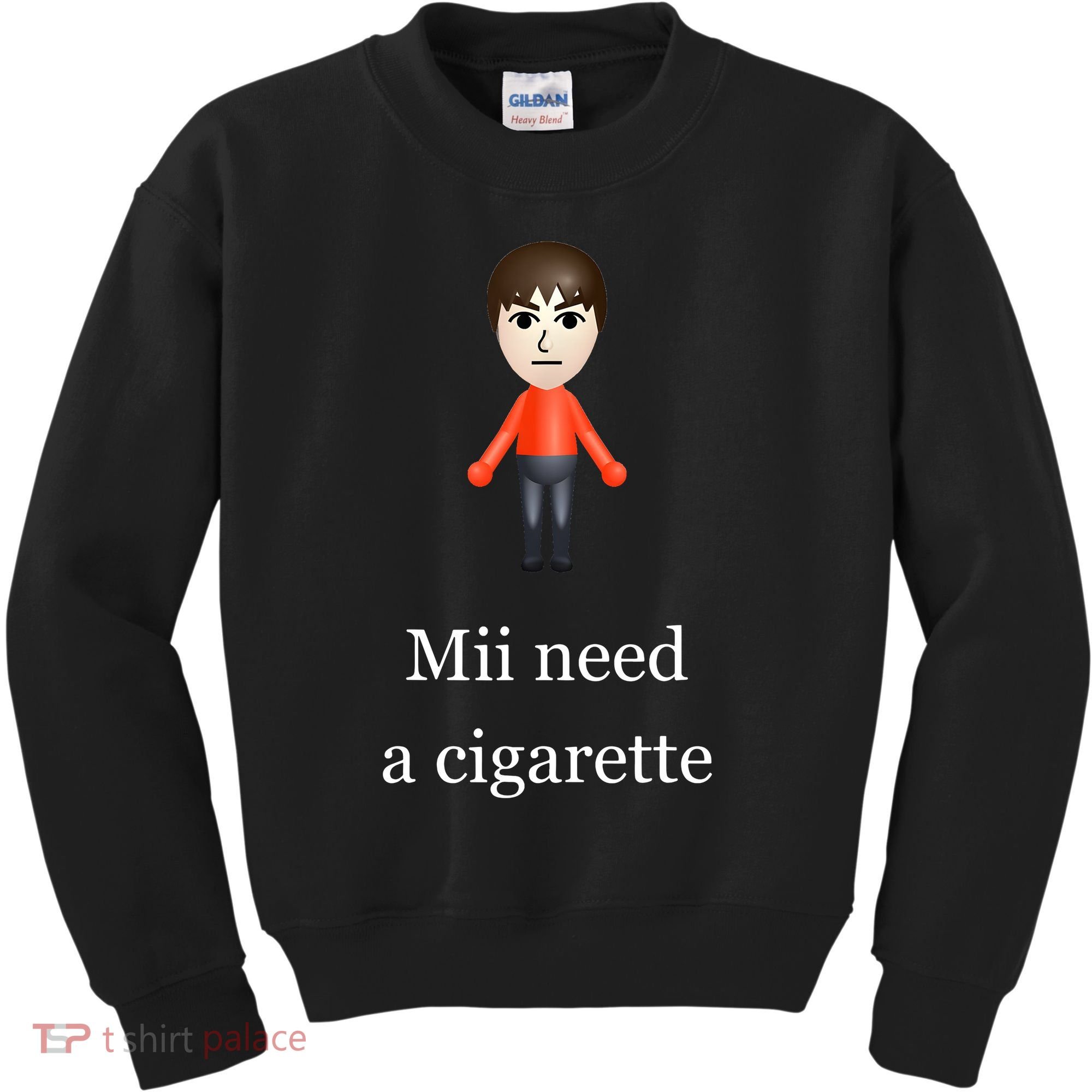 Mii Need A Cigarette Kids Sweatshirt