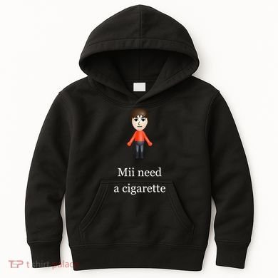 Mii Need A Cigarette Kids Hoodie