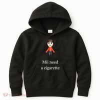 Mii Need A Cigarette Kids Hoodie thumb 0