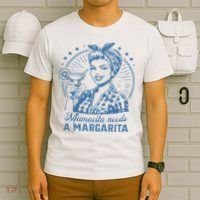 Mamacita Needs A Margarita Funny Drinking Mom Vintage Women T-Shirt thumb 6