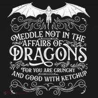 Meddle Not Affairs Dragons Tshirt, Mens Dragon TShirt T-Shirt thumb 7