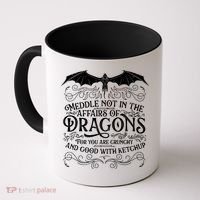 Meddle Not Affairs Dragons Tshirt, Mens Dragon TShirt Coffee Mug thumb 0