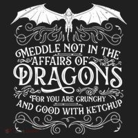 Meddle Not Affairs Dragons Tshirt, Mens Dragon TShirt Beanie thumb 2