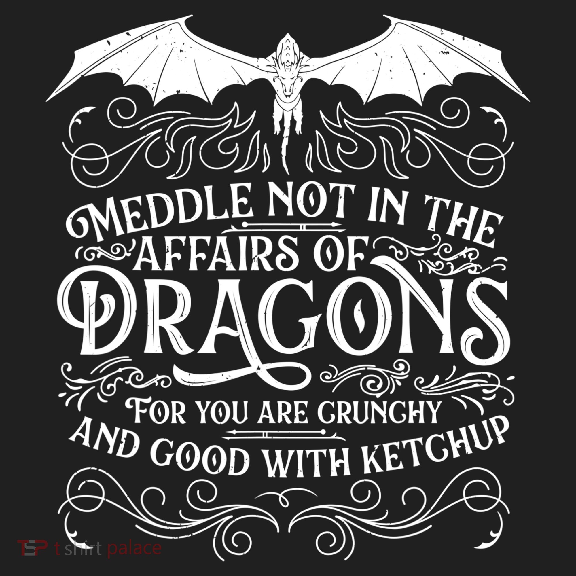 Meddle Not Affairs Dragons Tshirt, Mens Dragon TShirt Beanie