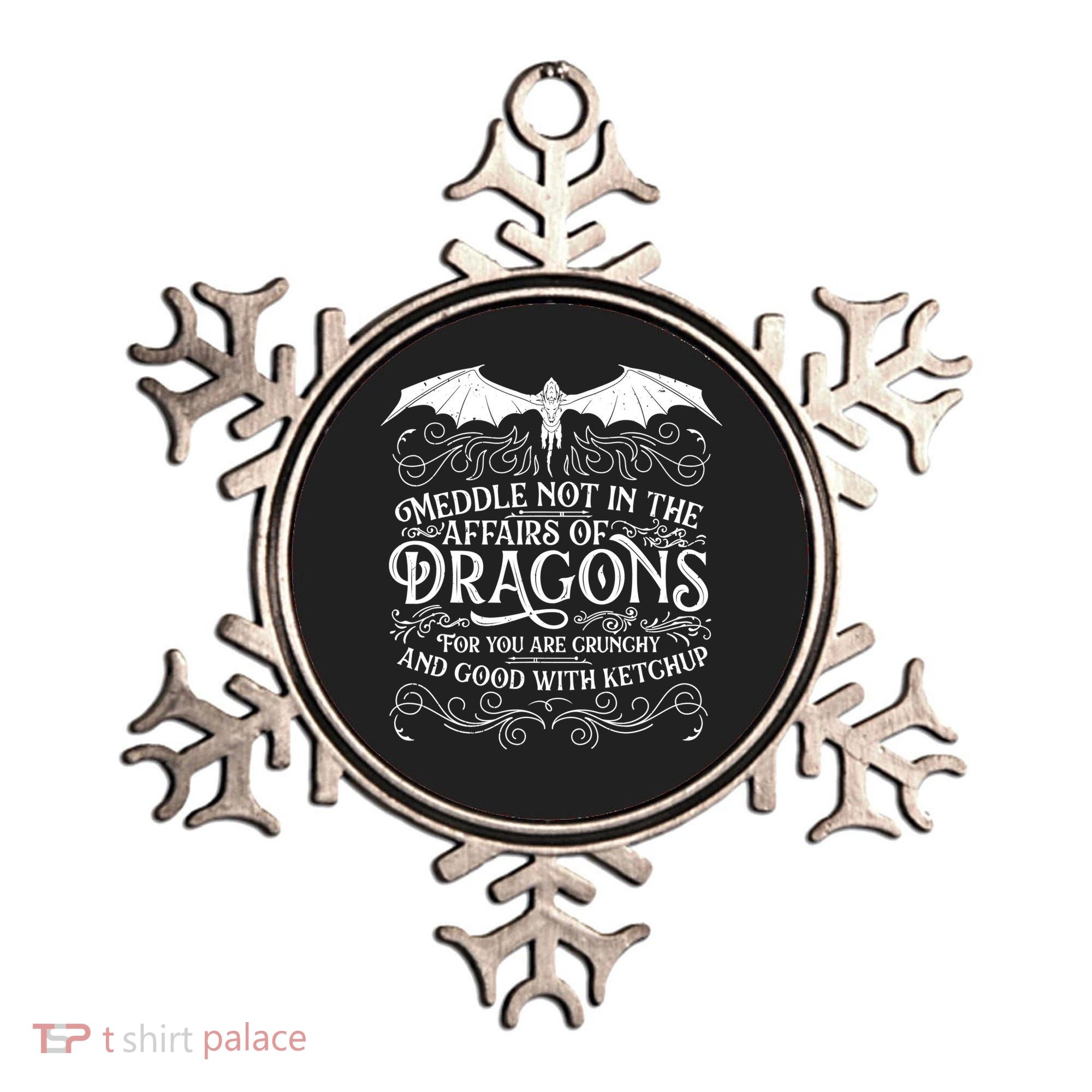 Meddle Not Affairs Dragons Tshirt, Mens Dragon TShirt Ornament