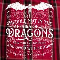 Meddle Not Affairs Dragons Tshirt, Mens Dragon TShirt Women's Flannel Plaid Pajama Pants thumb 2