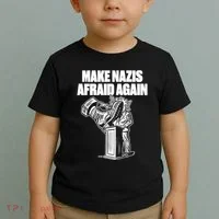 Make Nazis Afraid Again Toddler T-Shirt thumb 2