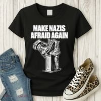 Make Nazis Afraid Again Women's T-Shirt thumb 3