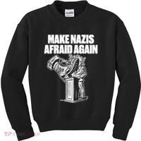 Make Nazis Afraid Again Kids Sweatshirt thumb 0