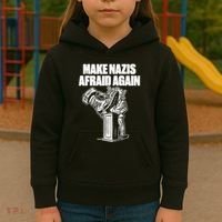 Make Nazis Afraid Again Kids Hoodie thumb 3