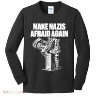 Make Nazis Afraid Again Kids Long Sleeve Shirt thumb 0