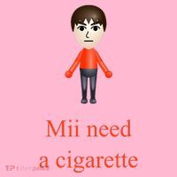 Mii Need A Cigarette Coaster thumb 2