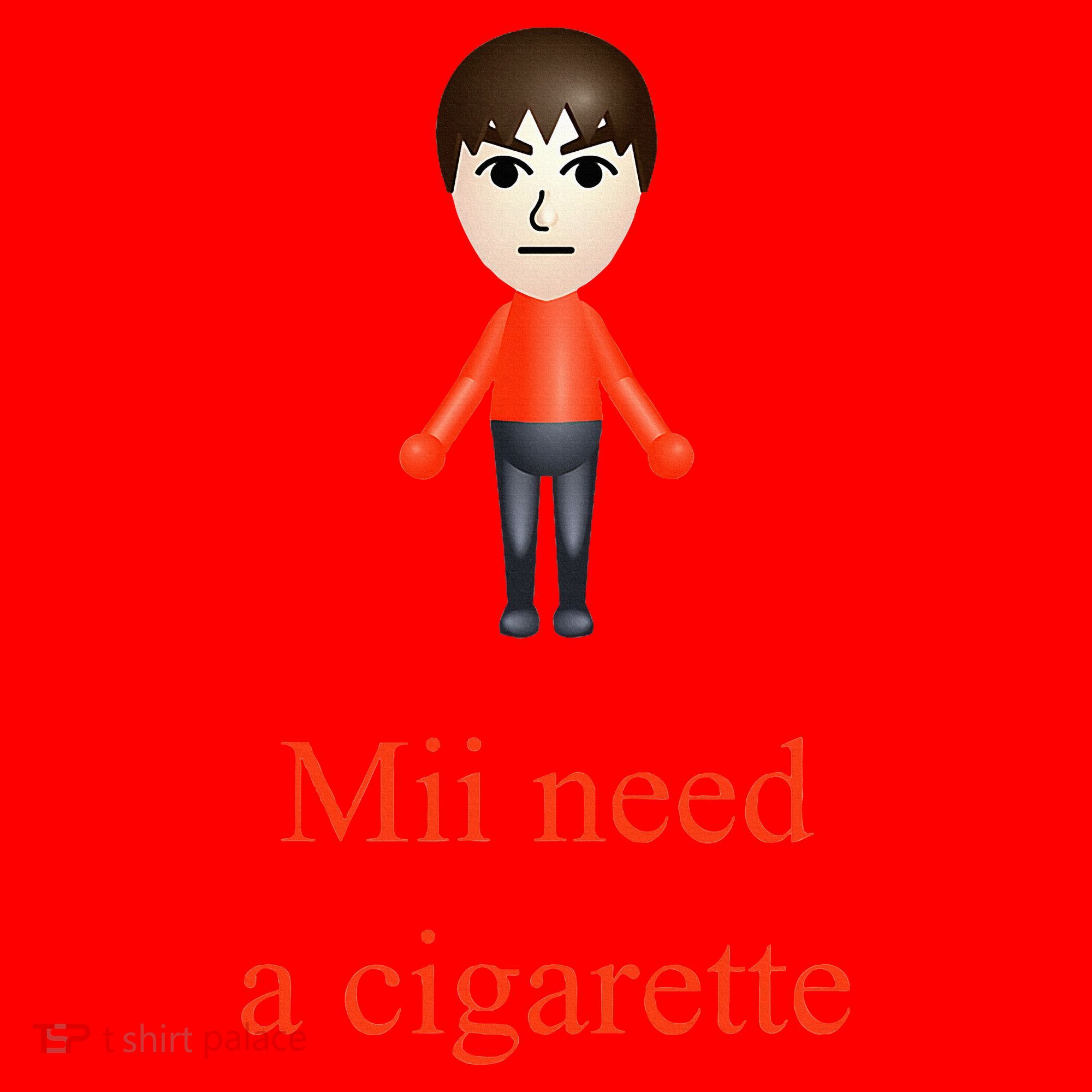Mii Need A Cigarette Santa Hat