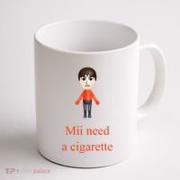 Mii Need A Cigarette Coffee Mug thumb 1