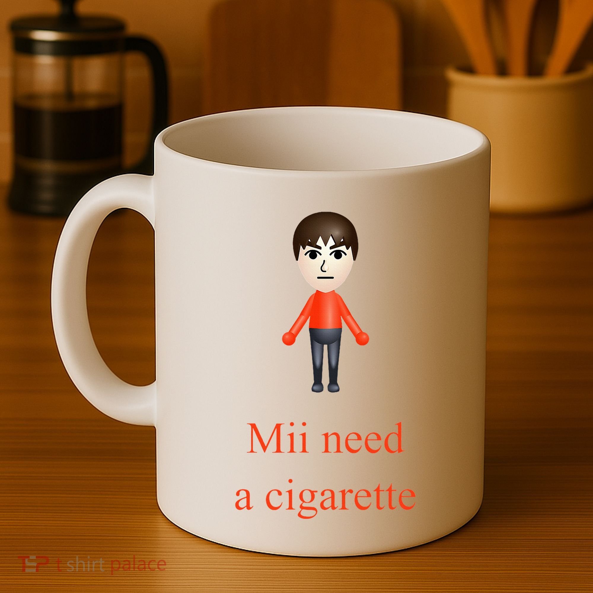 Mii Need A Cigarette Coffee Mug