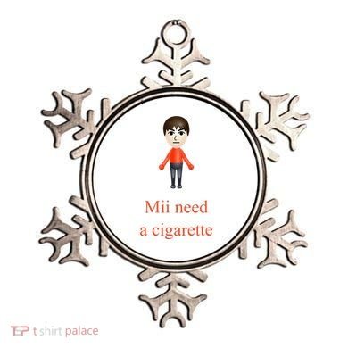 Mii Need A Cigarette Ornament