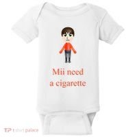 Mii Need A Cigarette Baby Bodysuit thumb 0