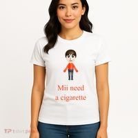 Mii Need A Cigarette Women's T-Shirt thumb 4