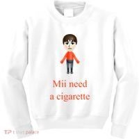 Mii Need A Cigarette Kids Sweatshirt thumb 0