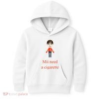 Mii Need A Cigarette Kids Hoodie thumb 0