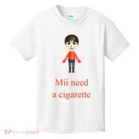 Mii Need A Cigarette Kids T-Shirt thumb 0