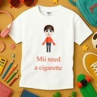 Mii Need A Cigarette Kids T-Shirt thumb 3
