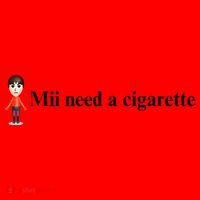 Mii Need A Cigarette Santa Hat thumb 1