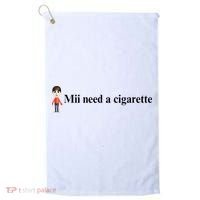 Mii Need A Cigarette Golf Towel thumb 0