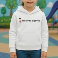 Mii Need A Cigarette Kids Hoodie thumb 3