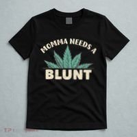 Momma Needs A Blunt Stoner Mom Cannabis Weed Smoker Gift T-Shirt thumb 5