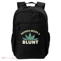 Momma Needs A Blunt Stoner Mom Cannabis Weed Smoker Gift Backpack thumb 0