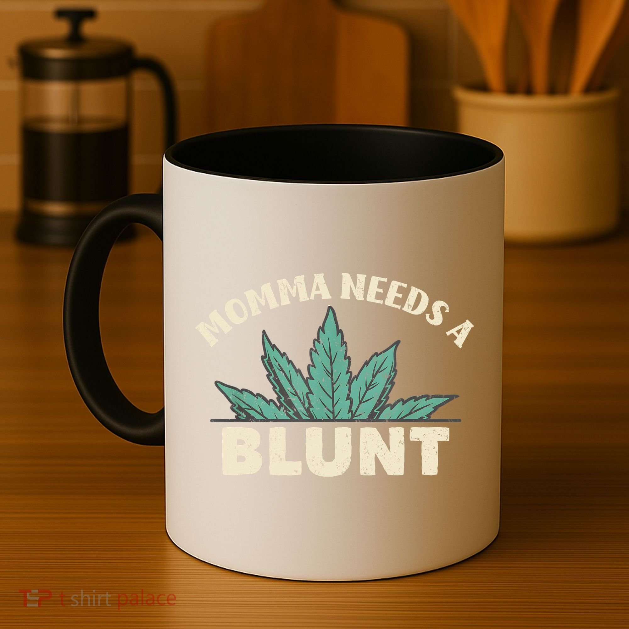 Momma Needs A Blunt Stoner Mom Cannabis Weed Smoker Gift Coffee Mug