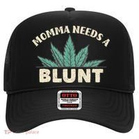 Momma Needs A Blunt Stoner Mom Cannabis Weed Smoker Gift Hat thumb 0