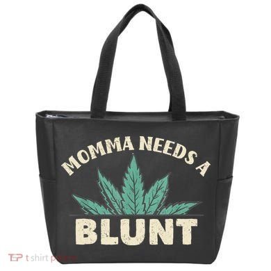 Momma Needs A Blunt Stoner Mom Cannabis Weed Smoker Gift Tote Bag