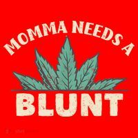 Momma Needs A Blunt Stoner Mom Cannabis Weed Smoker Gift Santa Hat thumb 1