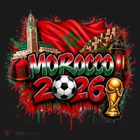 MOROCCO North America Soccer Tournament 2026 Ornament thumb 1