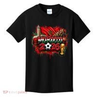 MOROCCO North America Soccer Tournament 2026 Kids T-Shirt thumb 0