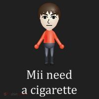 Mii Need A Cigarette Funny Women's Sweatshirt thumb 2