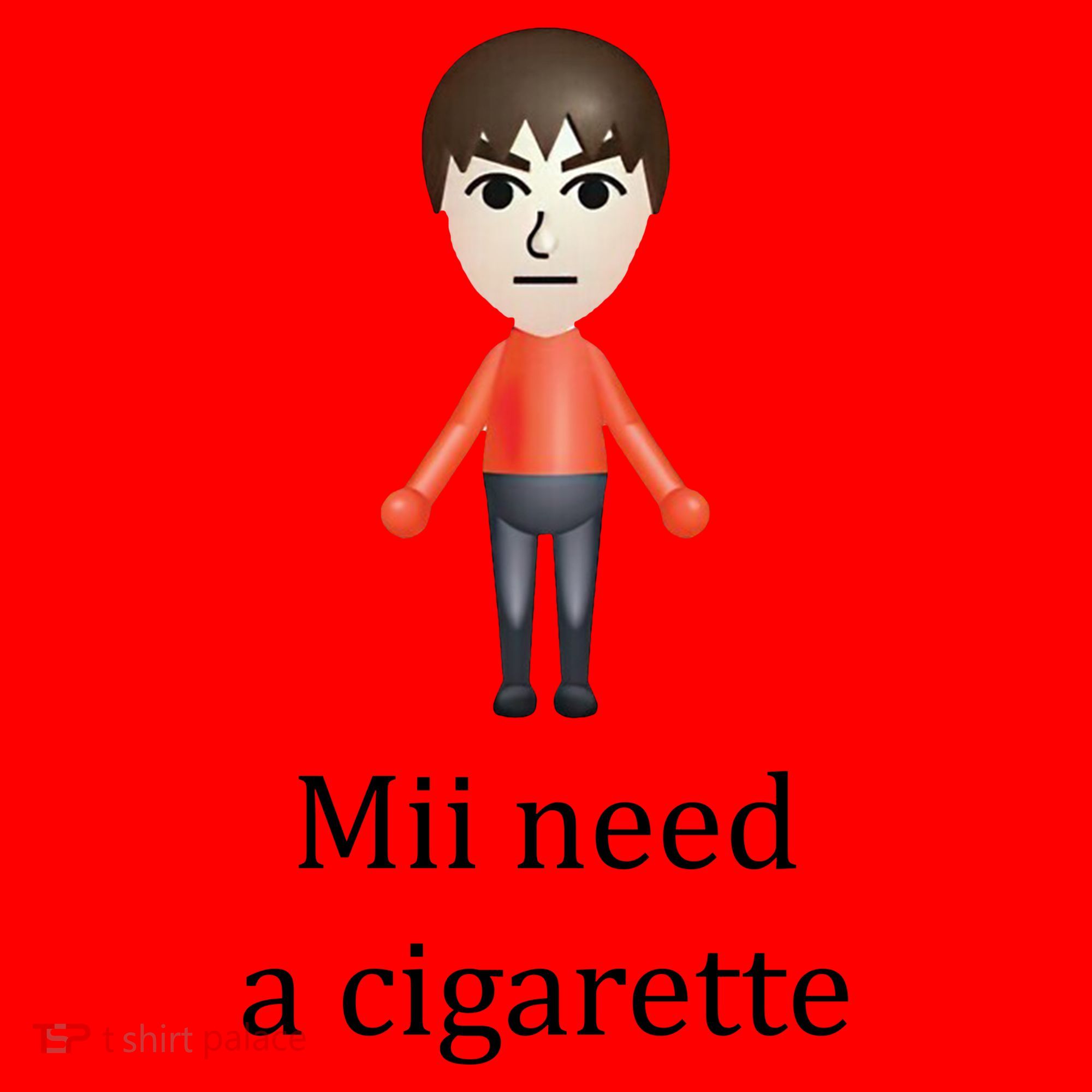 Mii Need A Cigarette Funny Santa Hat