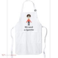 Mii Need A Cigarette Funny Apron thumb 0