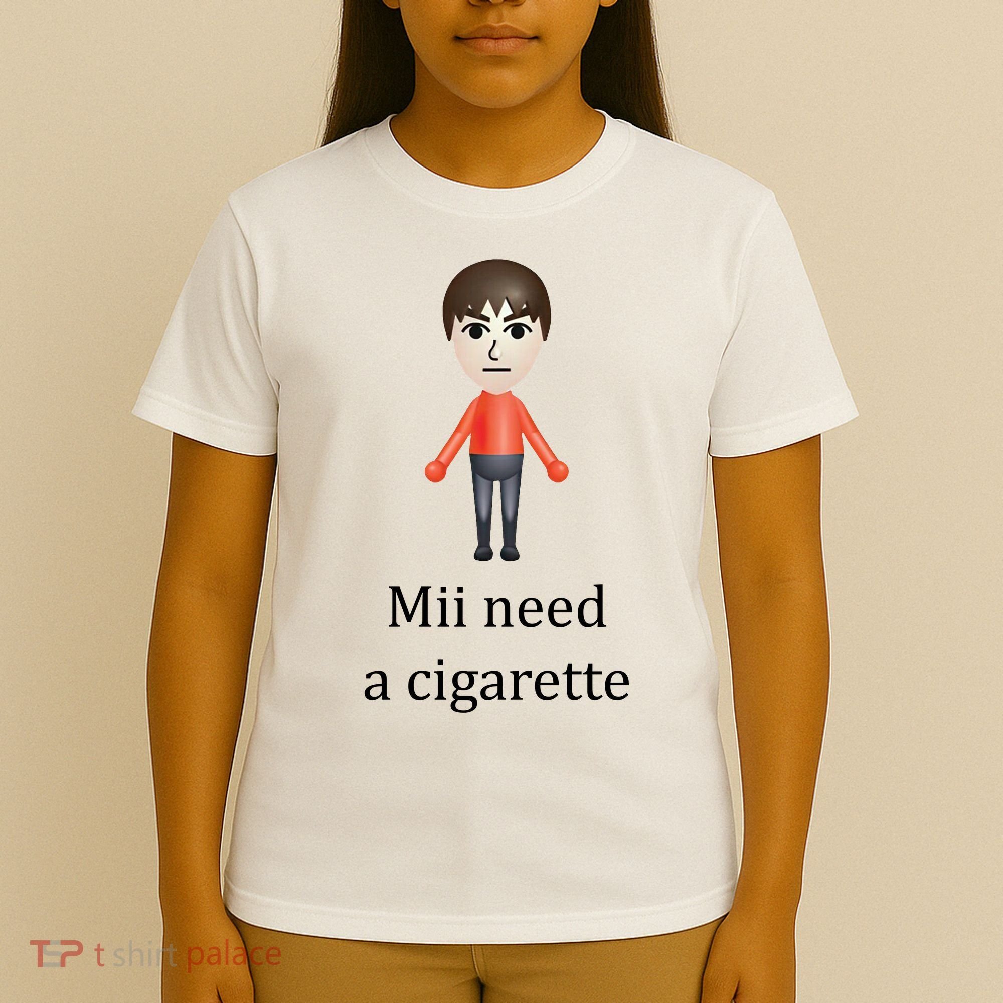 Mii Need A Cigarette Funny T-Shirt