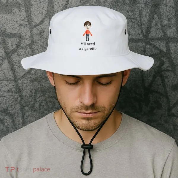 Mii Need A Cigarette Funny Bucket Hat