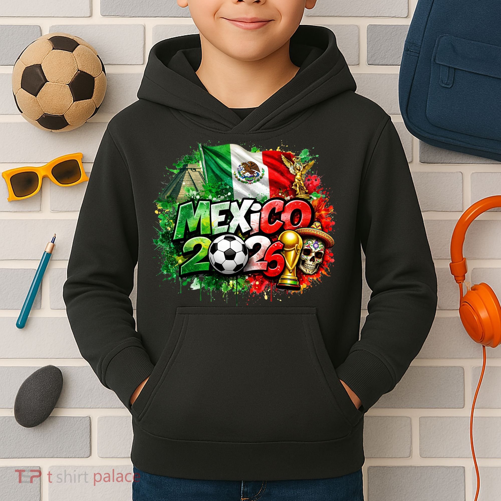MEXICO North America Soccer Tournament 2026 Kids Hoodie