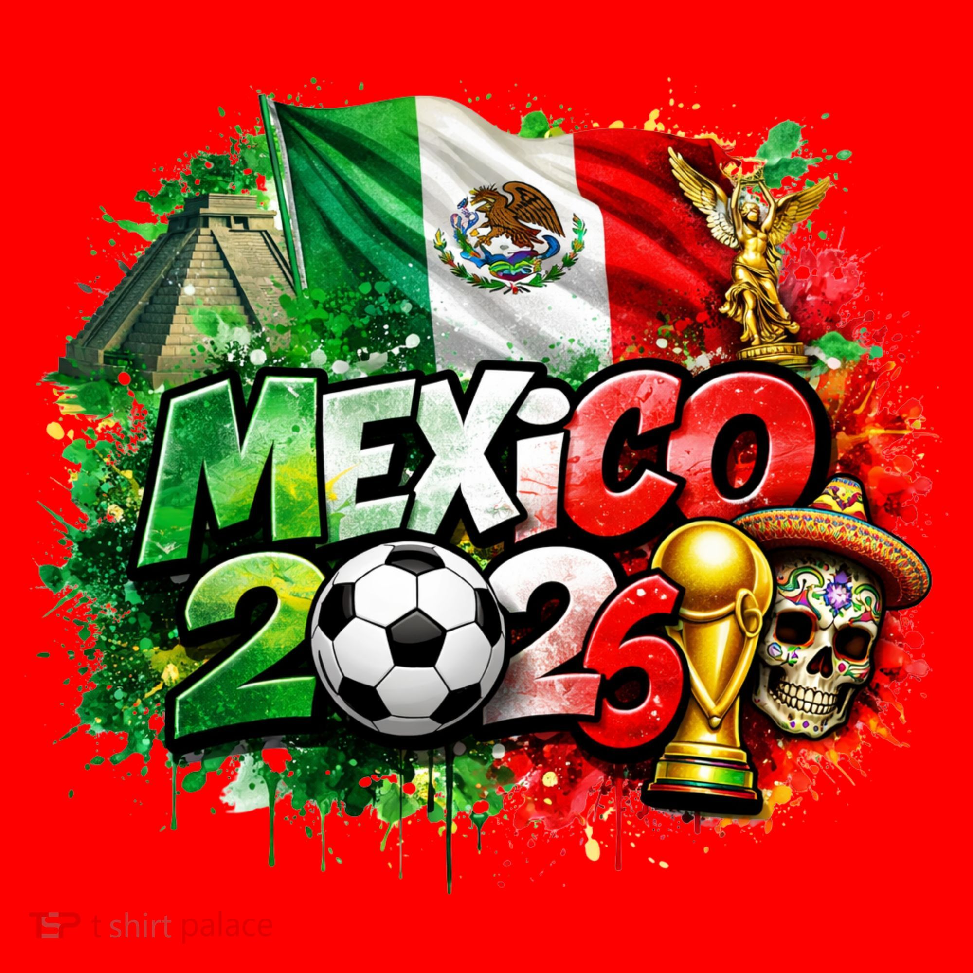 MEXICO North America Soccer Tournament 2026 Santa Hat