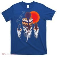 Mama Native American Women Bear Feathers Paws T-Shirt thumb 0