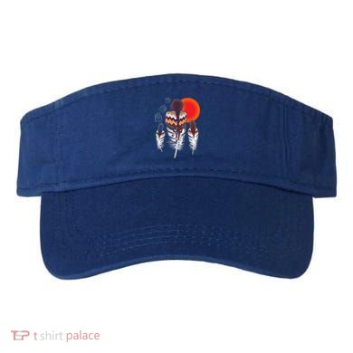 Mama Native American Women Bear Feathers Paws Visor