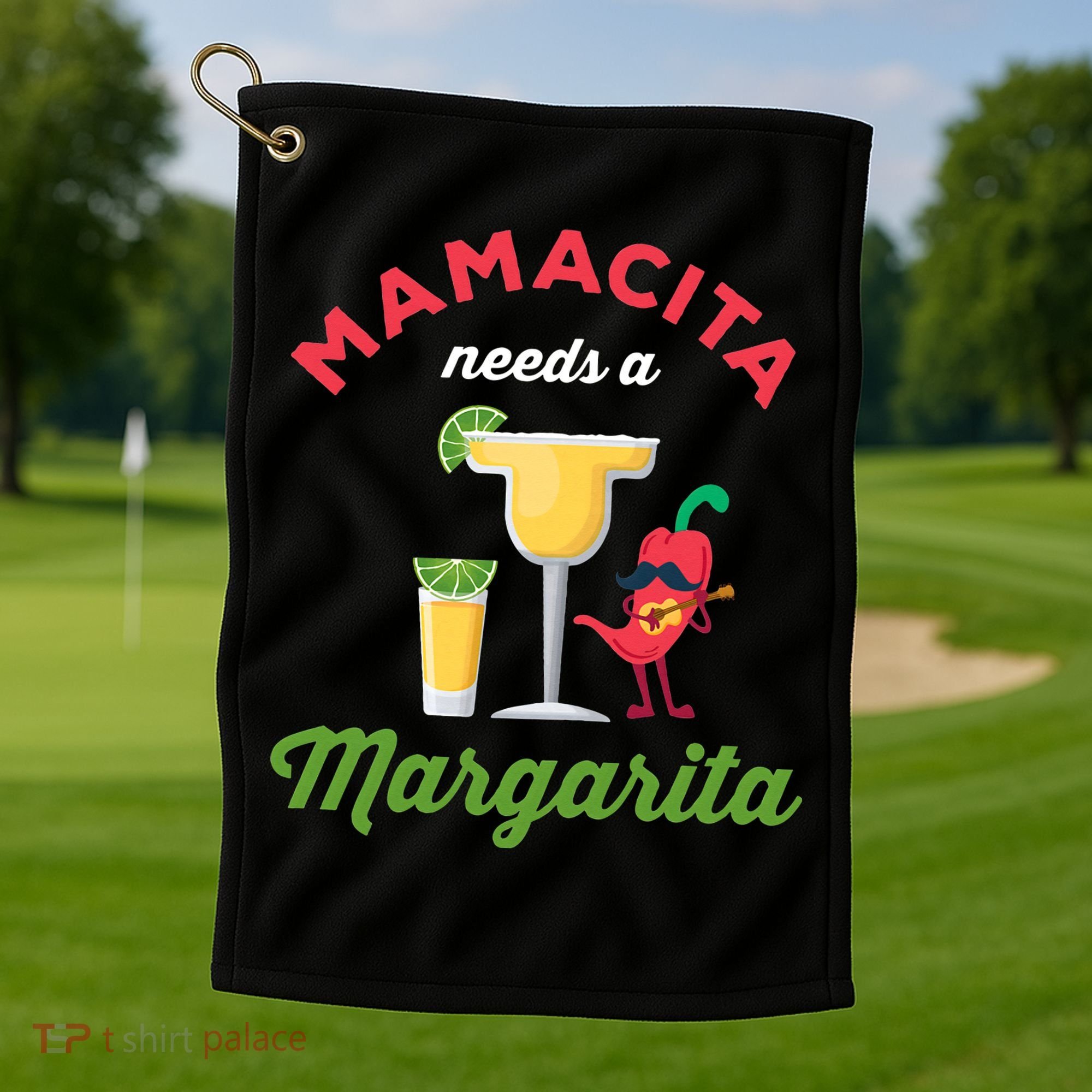 Mamacita Needs a Margarita Golf Towel