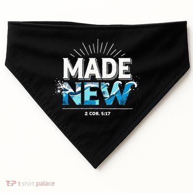 Made New Baptized Baptism USA-Made Doggie Bandana