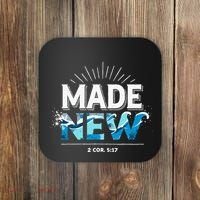 Made New Baptized Baptism Coaster thumb 0