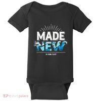 Made New Baptized Baptism Baby Bodysuit thumb 0